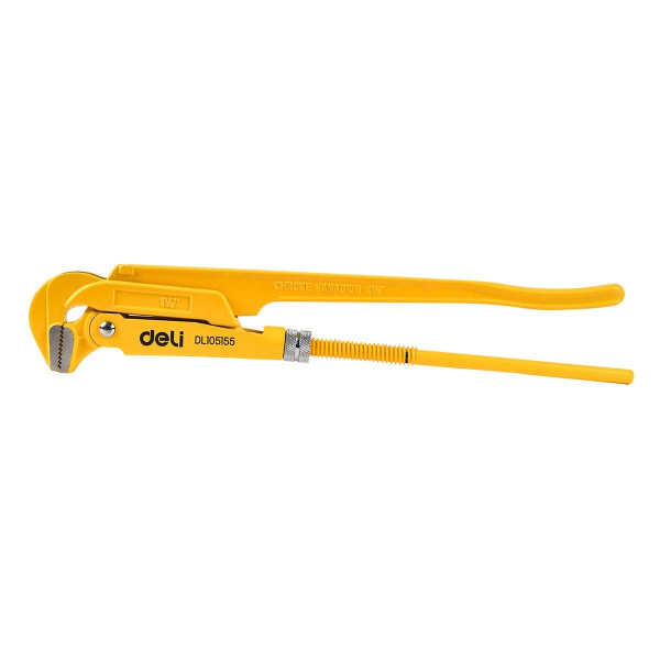 картинка КЛЮЧ DL105155 трубный рычажной №2 с прямыми губками 420мм раскрытие губок 0-55мм Delli от магазина Одежда+