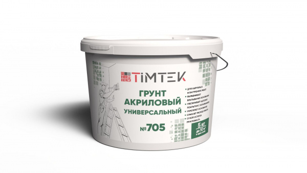 картинка Tim Tek 705 Грунт акриловый универсальный со-3% 5кг от магазина Одежда+